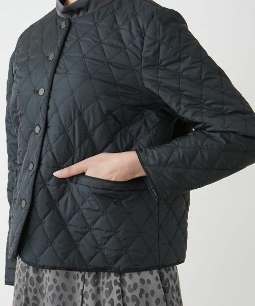 Leilian PLUS HOUSE / レリアンプラスハウス テーラードジャケット | 中わた入りノーカラージャケット【Leilian WHITE LABEL】 | 詳細13