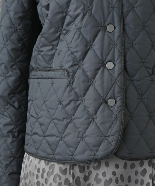 Leilian PLUS HOUSE / レリアンプラスハウス テーラードジャケット | 中わた入りノーカラージャケット【Leilian WHITE LABEL】 | 詳細15