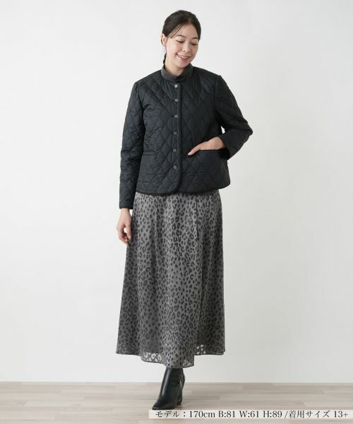 Leilian PLUS HOUSE / レリアンプラスハウス テーラードジャケット | 中わた入りノーカラージャケット【Leilian WHITE LABEL】 | 詳細5