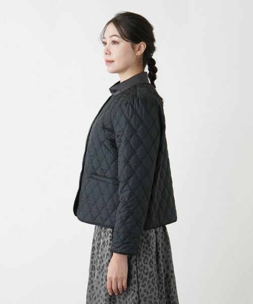 Leilian PLUS HOUSE / レリアンプラスハウス テーラードジャケット | 中わた入りノーカラージャケット【Leilian WHITE LABEL】 | 詳細9