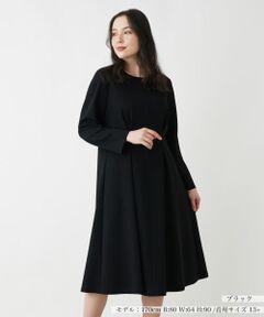 Leilian PLUS HOUSE / レリアンプラスハウス ドレス | プリーツフレアワンピース【Leilian WHITE LABEL】