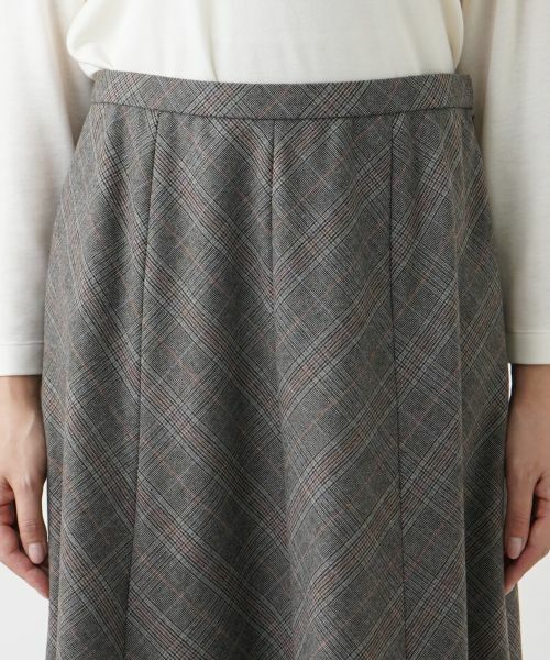 Leilian PLUS HOUSE / レリアンプラスハウス ミニ・ひざ丈スカート | グレンチェックフレアスカート【Leilian WHITE LABEL】 | 詳細13