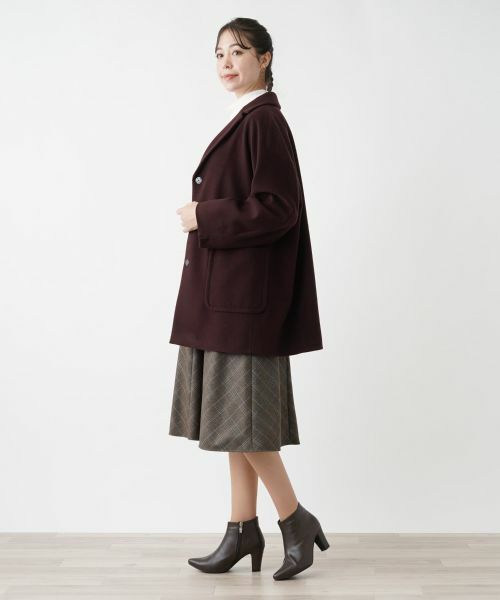 Leilian PLUS HOUSE / レリアンプラスハウス ミニ・ひざ丈スカート | グレンチェックフレアスカート【Leilian WHITE LABEL】 | 詳細5