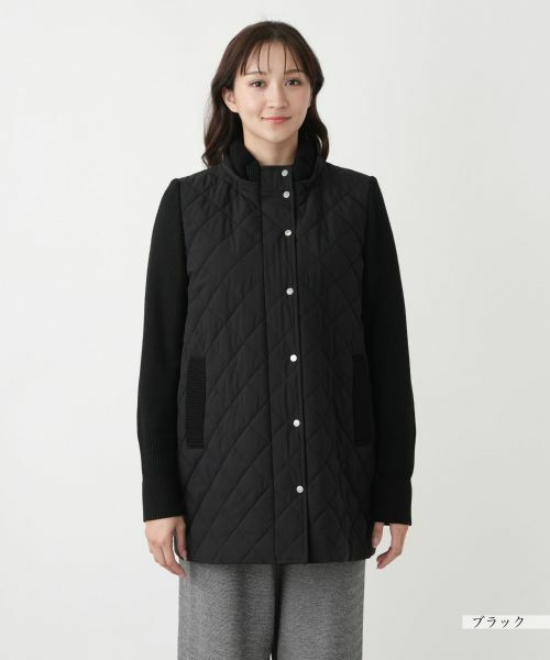 Leilian PLUS HOUSE / レリアンプラスハウス その他アウター | 切替フーデッドコート【Leilian WHITE LABEL】 | 詳細10