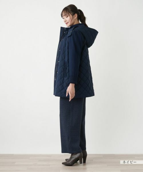 Leilian PLUS HOUSE / レリアンプラスハウス その他アウター | 切替フーデッドコート【Leilian WHITE LABEL】 | 詳細2