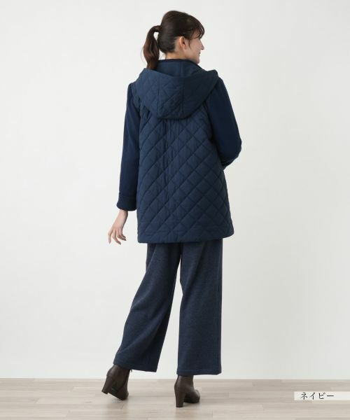 Leilian PLUS HOUSE / レリアンプラスハウス その他アウター | 切替フーデッドコート【Leilian WHITE LABEL】 | 詳細3