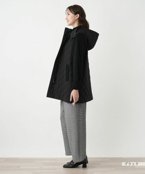 Leilian PLUS HOUSE / レリアンプラスハウス その他アウター | 切替フーデッドコート【Leilian WHITE LABEL】 | 詳細5