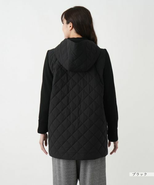 Leilian PLUS HOUSE / レリアンプラスハウス その他アウター | 切替フーデッドコート【Leilian WHITE LABEL】 | 詳細9