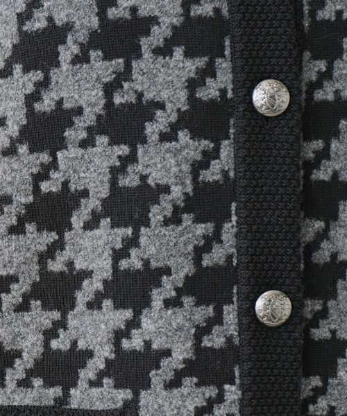 Leilian PLUS HOUSE / レリアンプラスハウス カーディガン・ボレロ | 千鳥格子カーディガン | 詳細12