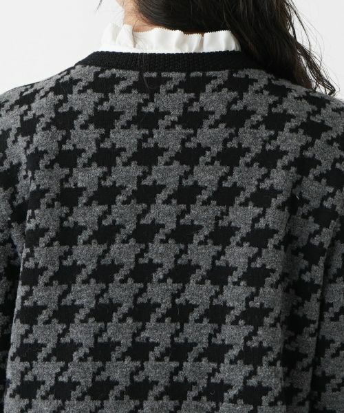 Leilian PLUS HOUSE / レリアンプラスハウス カーディガン・ボレロ | 千鳥格子カーディガン | 詳細8