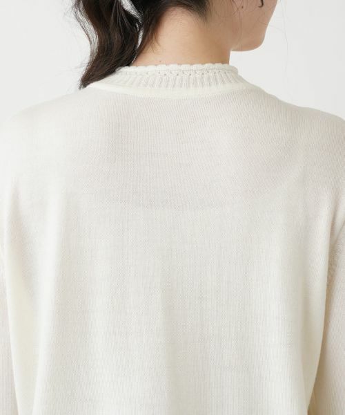 Leilian PLUS HOUSE / レリアンプラスハウス ニット・セーター | レースハイネックニット | 詳細11