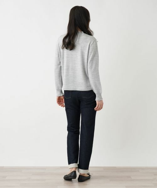 Leilian PLUS HOUSE / レリアンプラスハウス ニット・セーター | レースハイネックニット | 詳細3