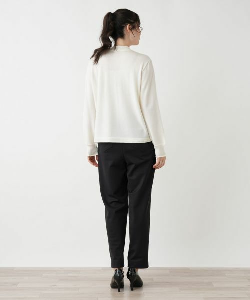 Leilian PLUS HOUSE / レリアンプラスハウス ニット・セーター | レースハイネックニット | 詳細6