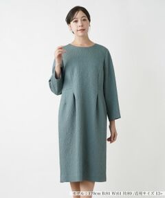 Leilian PLUS HOUSE / レリアンプラスハウス ドレス | クルーネックワンピース【Leilian WHITE LABEL】