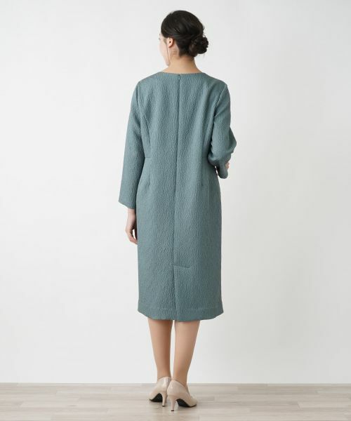 Leilian PLUS HOUSE / レリアンプラスハウス ドレス | クルーネックワンピース【Leilian WHITE LABEL】 | 詳細3