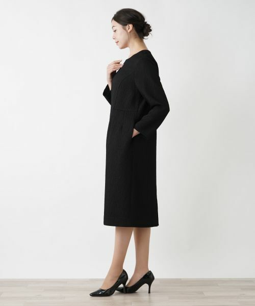 Leilian PLUS HOUSE / レリアンプラスハウス ドレス | クルーネックワンピース【Leilian WHITE LABEL】 | 詳細6