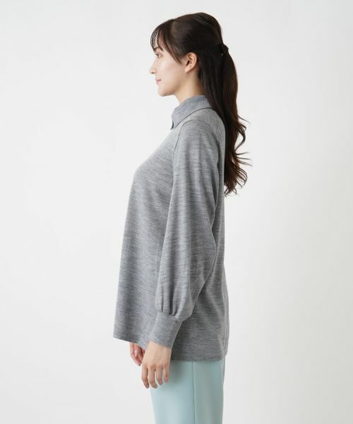 Leilian PLUS HOUSE / レリアンプラスハウス ニット・セーター | ギャザースリーブニット【BOURGE】 | 詳細11