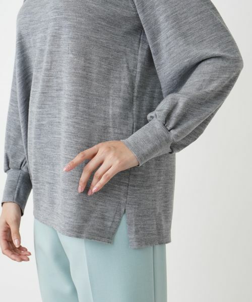 Leilian PLUS HOUSE / レリアンプラスハウス ニット・セーター | ギャザースリーブニット【BOURGE】 | 詳細15