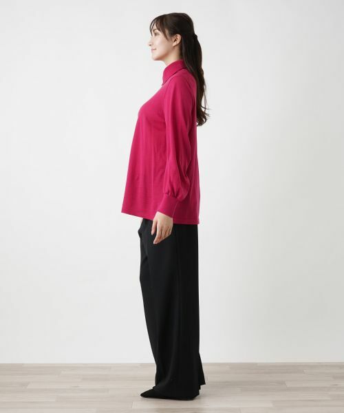 Leilian PLUS HOUSE / レリアンプラスハウス ニット・セーター | ギャザースリーブニット【BOURGE】 | 詳細5