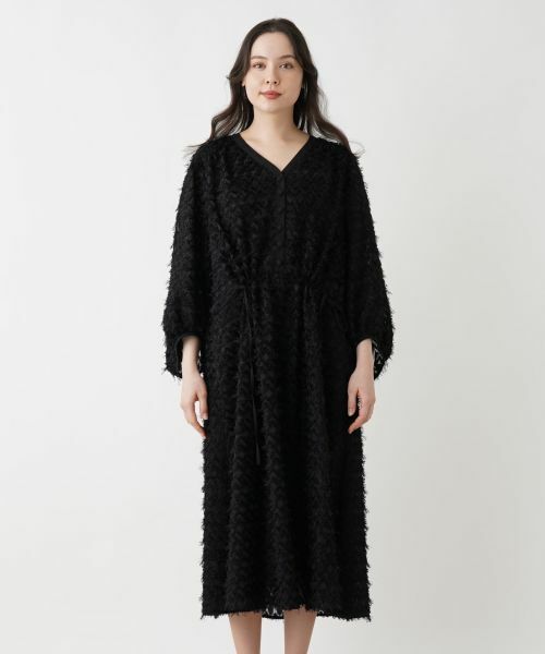 Leilian PLUS HOUSE / レリアンプラスハウス ドレス | ボリュームスリーブサックワンピース【BOURGE】 | 詳細4