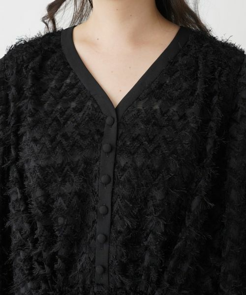 Leilian PLUS HOUSE / レリアンプラスハウス ドレス | ボリュームスリーブサックワンピース【BOURGE】 | 詳細7