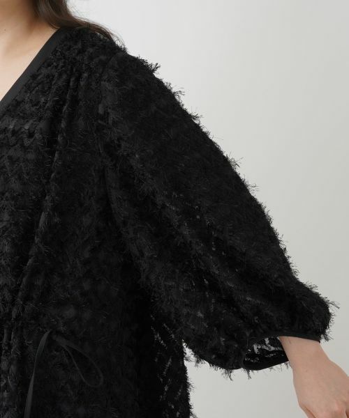 Leilian PLUS HOUSE / レリアンプラスハウス ドレス | ボリュームスリーブサックワンピース【BOURGE】 | 詳細9