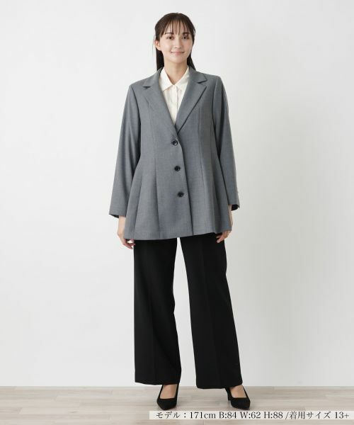 Leilian PLUS HOUSE / レリアンプラスハウス テーラードジャケット | フレアシルエットブレザー | 詳細4