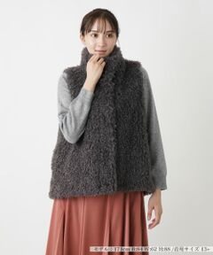 Leilian PLUS HOUSE / レリアンプラスハウス テーラードジャケット | フェイクファーベスト【BOURGE】
