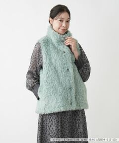 Leilian PLUS HOUSE / レリアンプラスハウス テーラードジャケット | フェイクファーベスト【BOURGE】