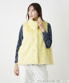 Leilian PLUS HOUSE / レリアンプラスハウス テーラードジャケット | フェイクファーベスト【BOURGE】