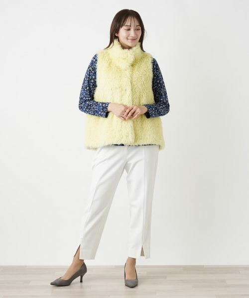 Leilian PLUS HOUSE / レリアンプラスハウス テーラードジャケット | フェイクファーベスト【BOURGE】 | 詳細1