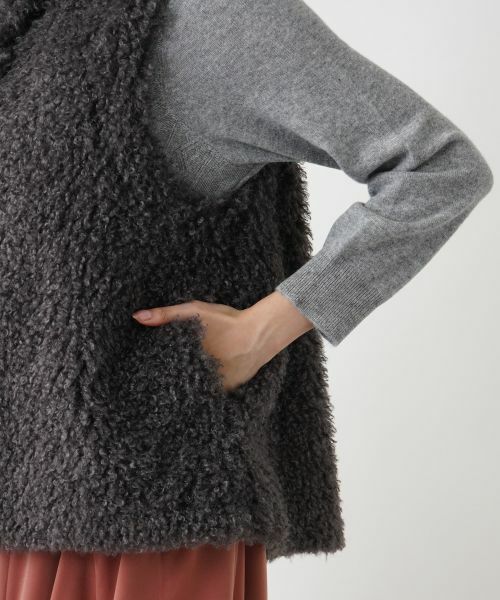 Leilian PLUS HOUSE / レリアンプラスハウス テーラードジャケット | フェイクファーベスト【BOURGE】 | 詳細15
