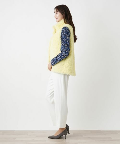 Leilian PLUS HOUSE / レリアンプラスハウス テーラードジャケット | フェイクファーベスト【BOURGE】 | 詳細2