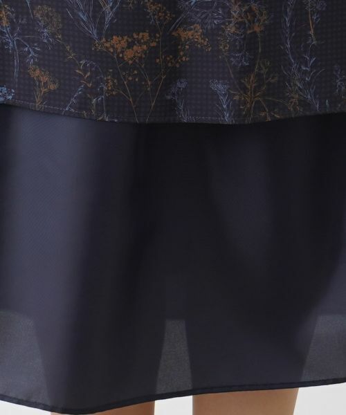 Leilian PLUS HOUSE / レリアンプラスハウス ミニ・ひざ丈スカート | ボタニカル柄スカート | 詳細11
