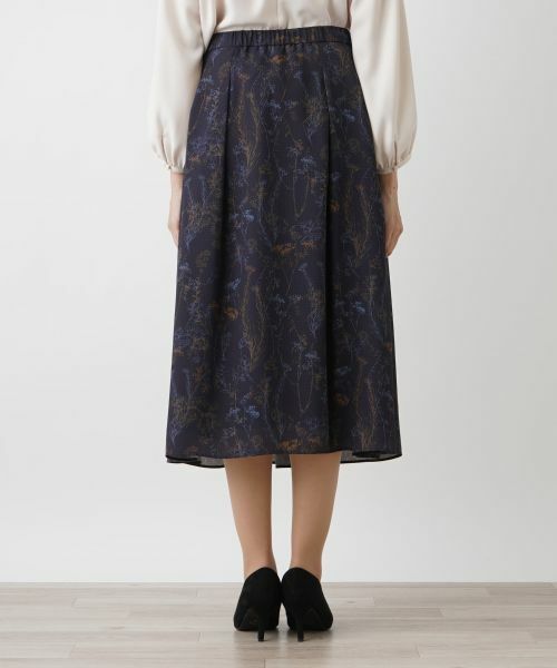 Leilian PLUS HOUSE / レリアンプラスハウス ミニ・ひざ丈スカート | ボタニカル柄スカート | 詳細6