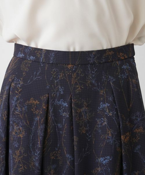 Leilian PLUS HOUSE / レリアンプラスハウス ミニ・ひざ丈スカート | ボタニカル柄スカート | 詳細7