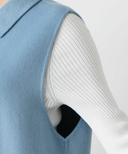 Leilian PLUS HOUSE / レリアンプラスハウス テーラードジャケット | ステンカラーロングベスト【NEMIKA】 | 詳細17