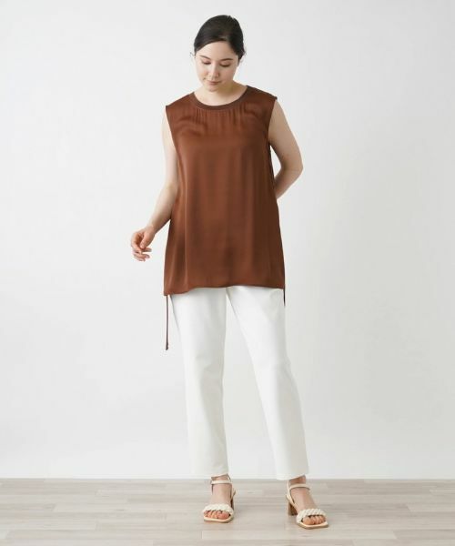 Leilian PLUS HOUSE / レリアンプラスハウス カットソー | サイドシャーリングカットソー | 詳細14