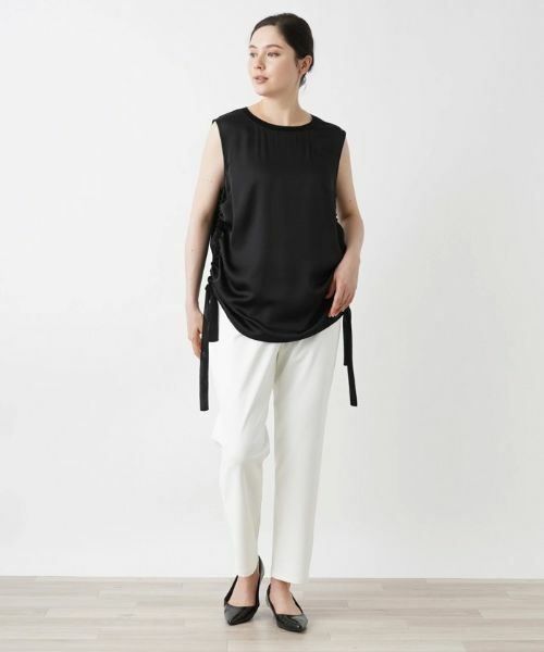 Leilian PLUS HOUSE / レリアンプラスハウス カットソー | サイドシャーリングカットソー | 詳細17