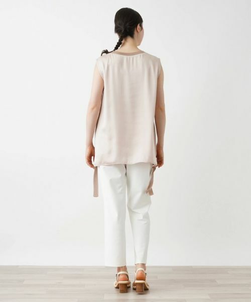 Leilian PLUS HOUSE / レリアンプラスハウス カットソー | サイドシャーリングカットソー | 詳細3