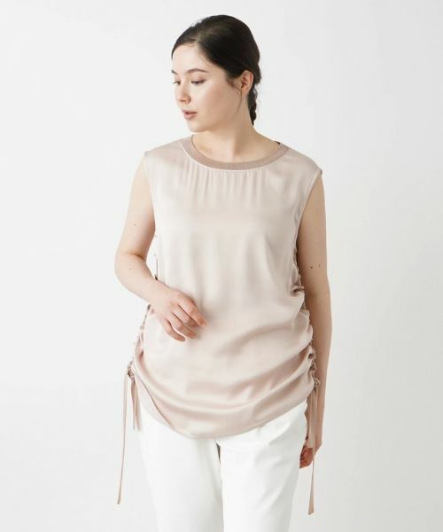 Leilian PLUS HOUSE / レリアンプラスハウス カットソー | サイドシャーリングカットソー | 詳細4
