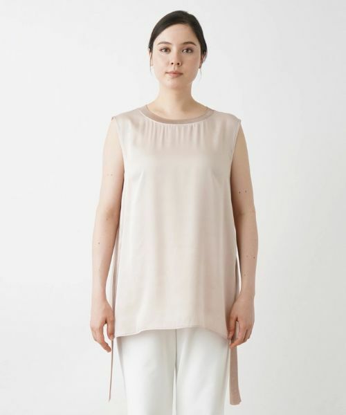 Leilian PLUS HOUSE / レリアンプラスハウス カットソー | サイドシャーリングカットソー | 詳細5