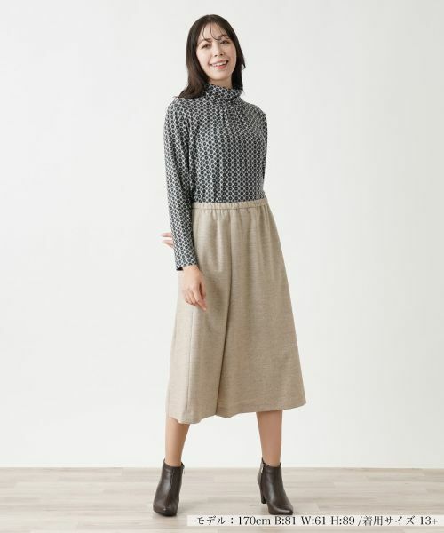 Leilian PLUS HOUSE / レリアンプラスハウス ミニ・ひざ丈スカート | ミモレ丈フレアスカート【プラス企画】 | 詳細4