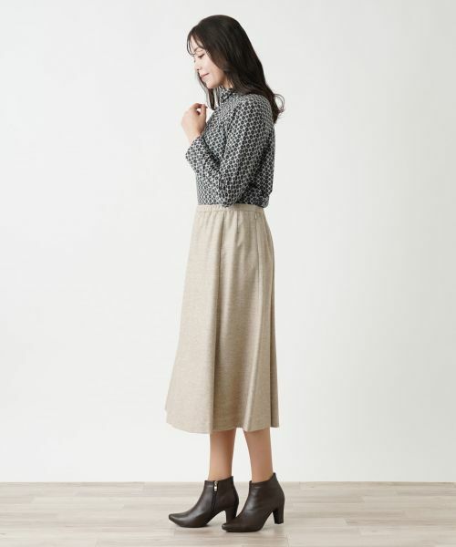 Leilian PLUS HOUSE / レリアンプラスハウス ミニ・ひざ丈スカート | ミモレ丈フレアスカート【プラス企画】 | 詳細5