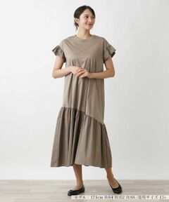 Leilian PLUS HOUSE / レリアンプラスハウス ドレス | 異素材ワンピース