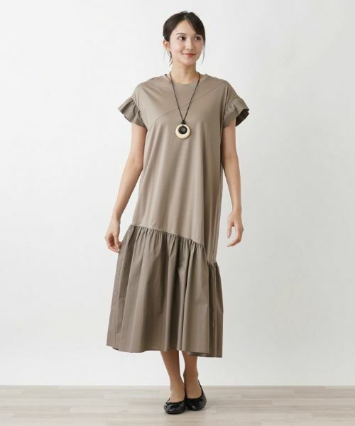 Leilian PLUS HOUSE / レリアンプラスハウス ドレス | 異素材ワンピース | 詳細14