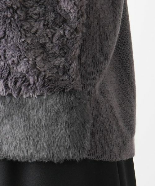Leilian PLUS HOUSE / レリアンプラスハウス テーラードジャケット | モコモコショート丈ベスト | 詳細11