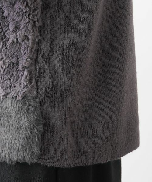 Leilian PLUS HOUSE / レリアンプラスハウス テーラードジャケット | モコモコショート丈ベスト | 詳細12