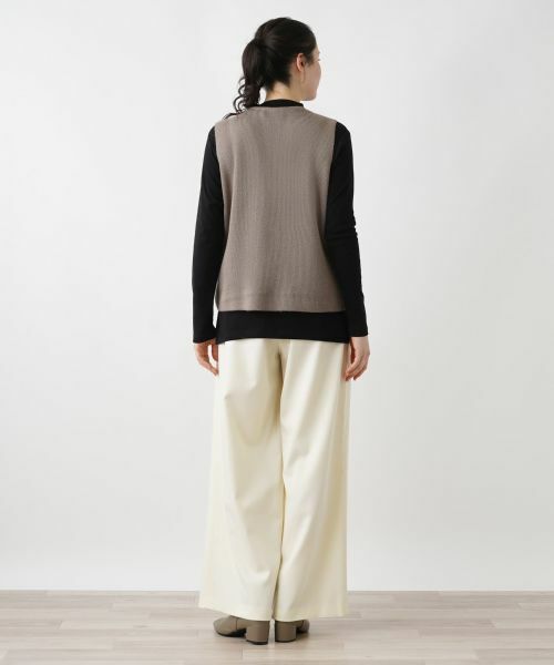 Leilian PLUS HOUSE / レリアンプラスハウス テーラードジャケット | モコモコショート丈ベスト | 詳細20