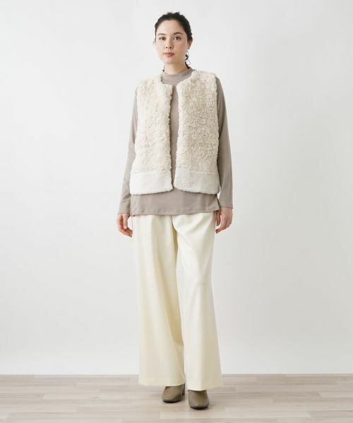 Leilian PLUS HOUSE / レリアンプラスハウス テーラードジャケット | モコモコショート丈ベスト | 詳細21